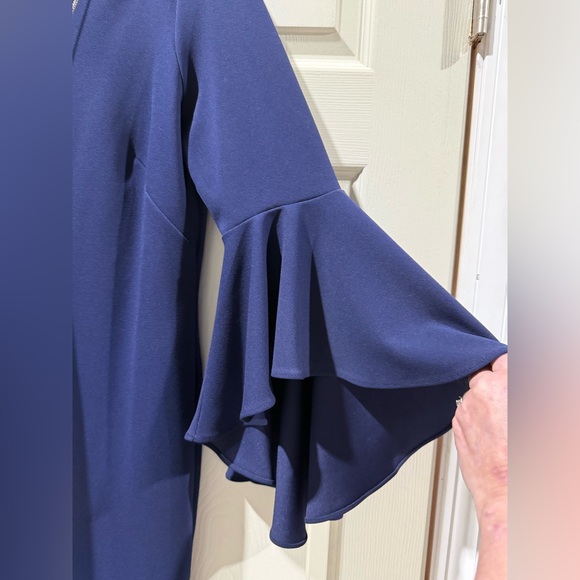 MSK Deep Blue Dress with Chain Detail - Picture 5 of 6